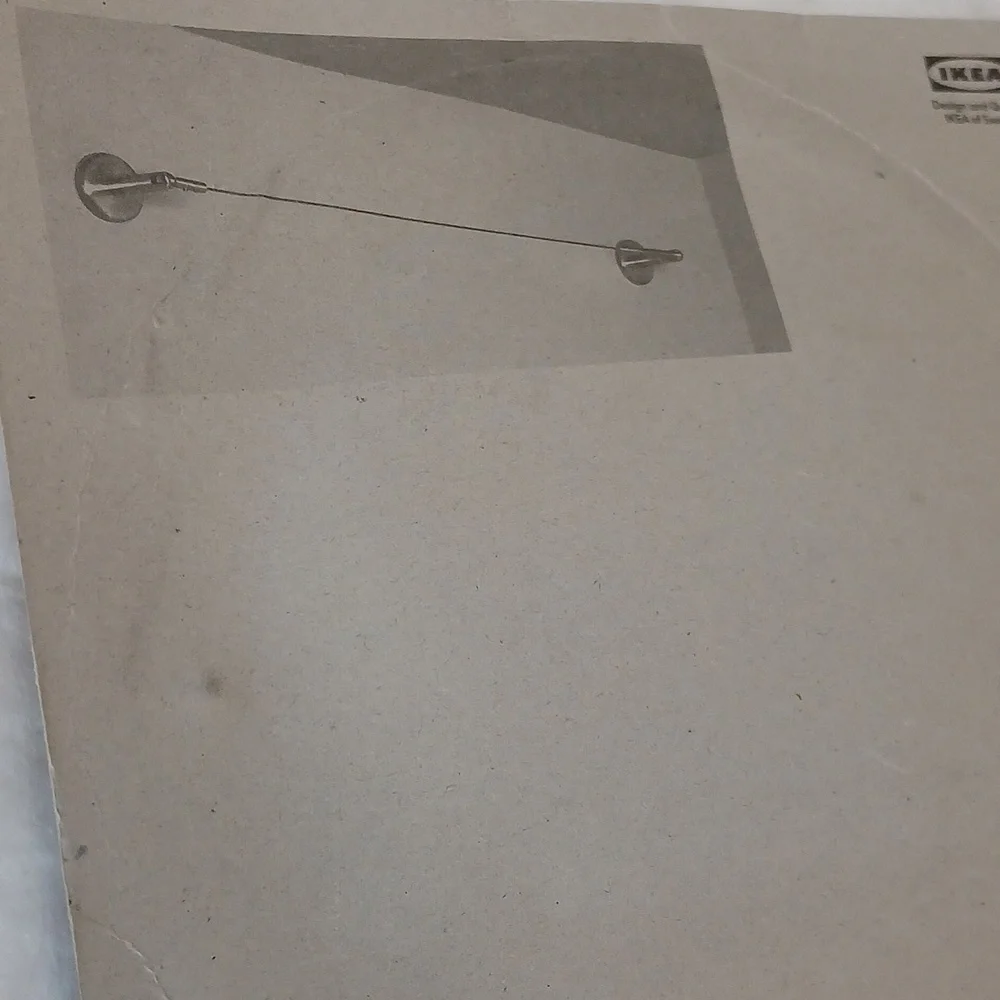 IKEA Stainless Steel Curtain Rod, NIP
